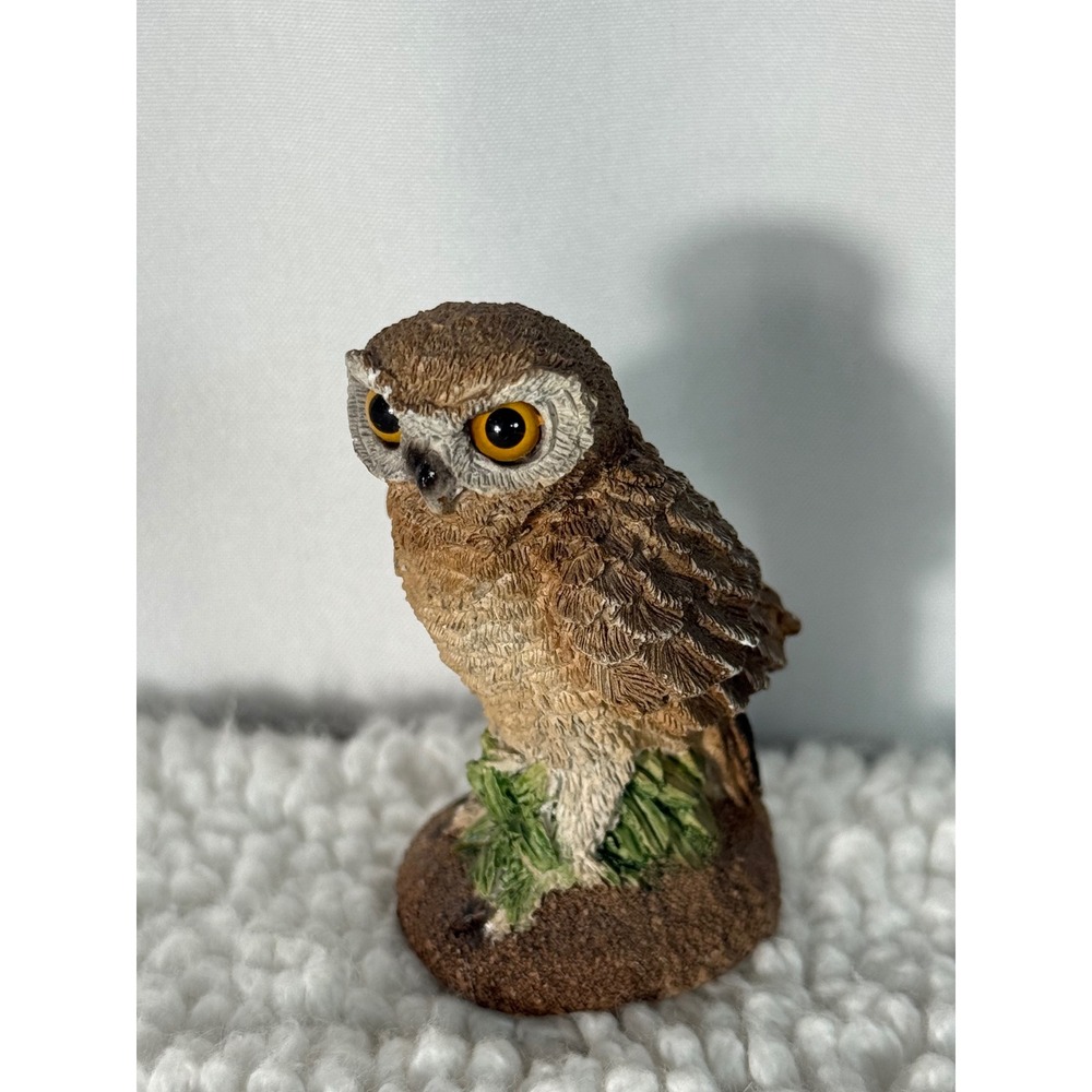 Stone Critters Littles Burrowing Owl SCL-203 United‎ Design Corp 1994 Figurine